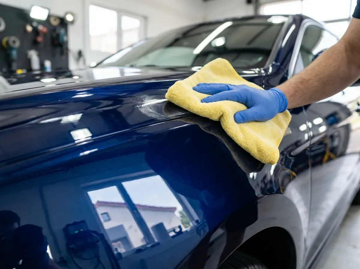 Step 3: Buff Residue with Clean Microfiber Towel